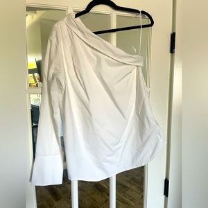 Banana republic one sleeve tuxedo shirt